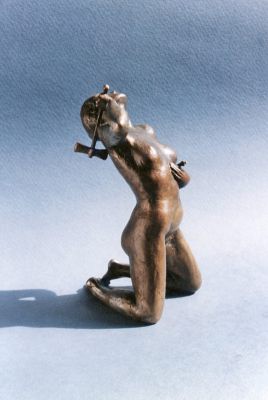 Sterbende Amazone (Bronze, h 13cm, 1992)