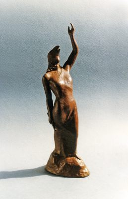 von der großen Sehnsucht (Bronze, h 20 cm, 1995)