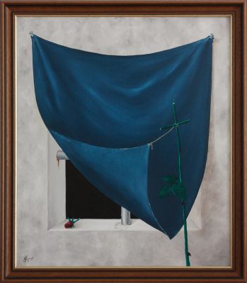 Rosenkreuz (Öl auf Leinwand, 60 x 70 cm 1998)