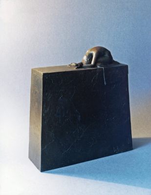 Skizze zu einem Denkmal für ein Gebet (Bronze, h 23 cm, 1992)