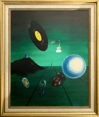 Tanz der Syndrome (Öl auf Leinwand, 40 x 50 cm 1989)